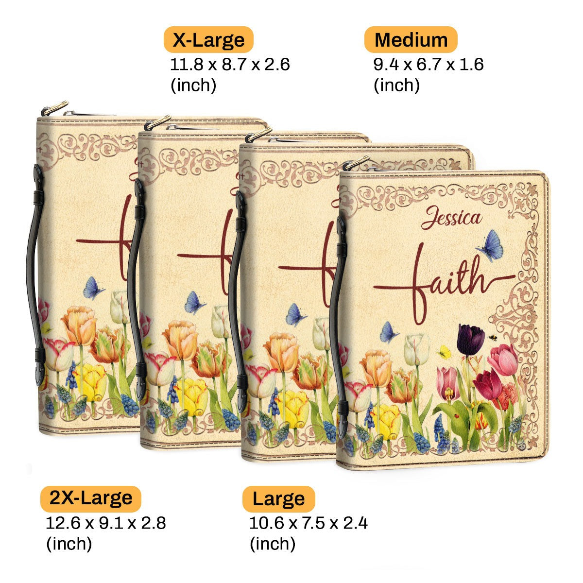 Delight Yourself In The Lord Leather Book Cover, Flower Bible Cover, Gift For Women's Ministry, Christian Gift, Bible Covers Jesus Gifts
